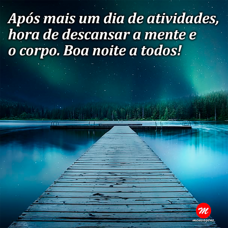 Frase De Boa Noite Bom Descanso Ap S Mais Um Dia De