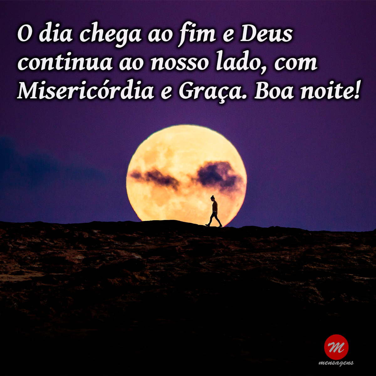 Mensagem De Boa Noite Gospel Para Whatsapp O Dia Chega Ao Fim E