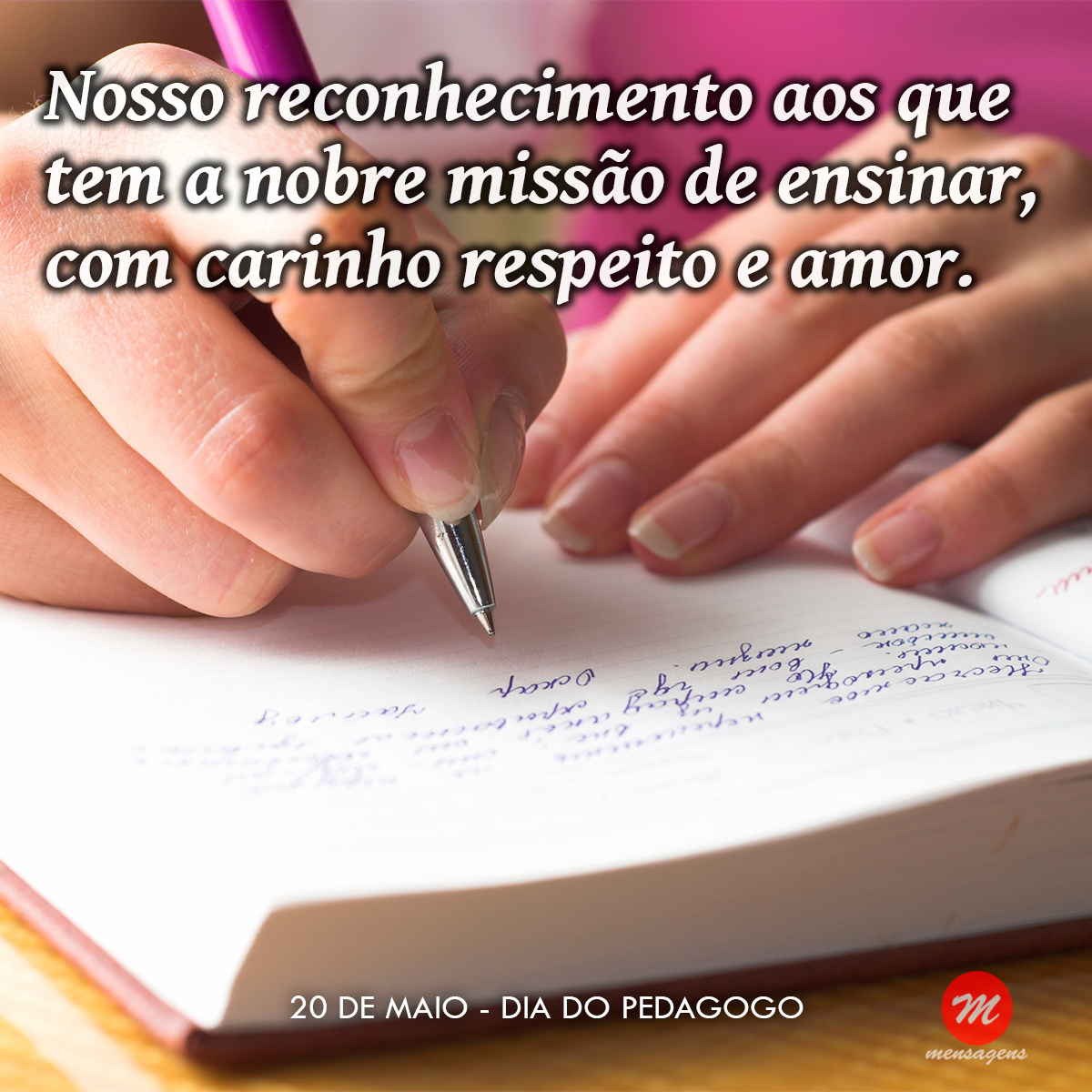 Mensagem em homenagem ao dia do pedagogo Mensagem em homenagem ao dia do pedagogo