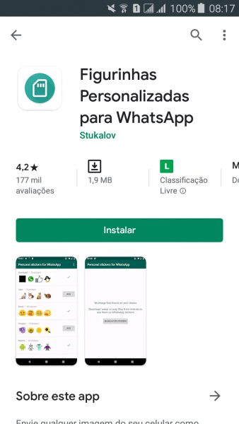 Baixar o App Figurinhas Personalizadas para Whatsapp