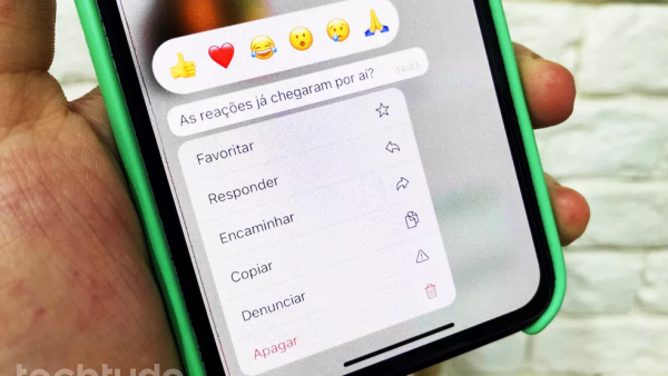 Como reagir a mensagem no Whatsapp