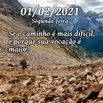 Mensagem de 01 de Fevereiro
