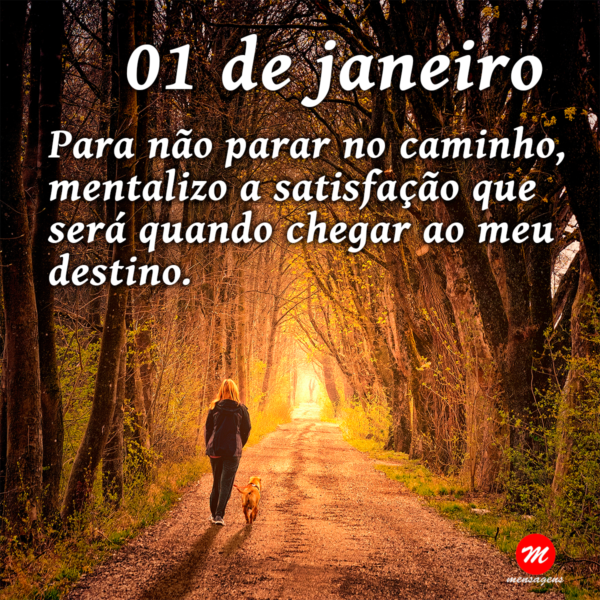 Mensagem de 01 de janeiro