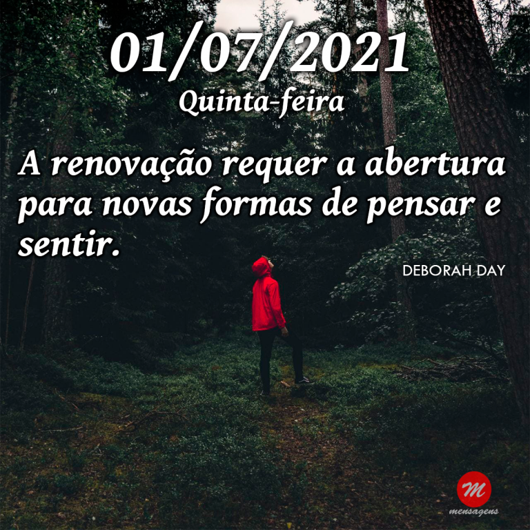 Mensagem de 01 de Julho