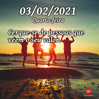 Mensagem de 03 de Fevereiro