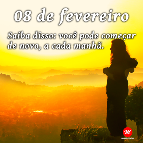 Mensagem de 08 de fevereiro