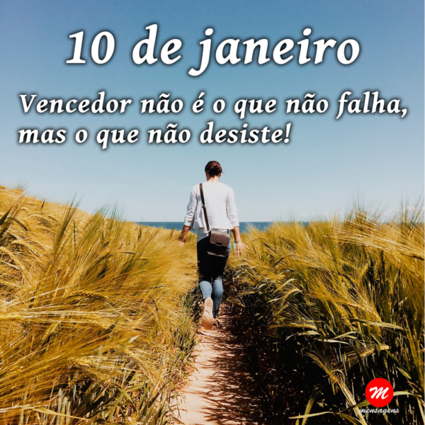 Mensagem de 10 de janeiro