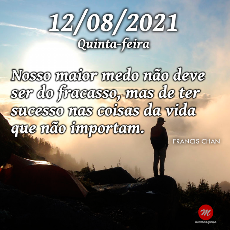 Mensagem de 12 de agosto