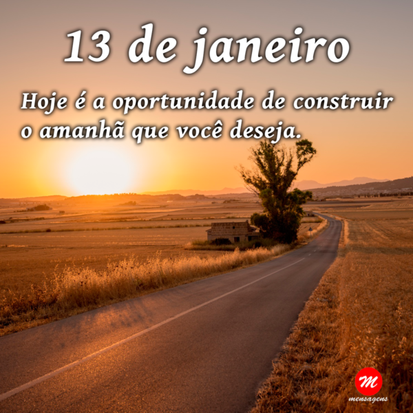 Mensagem de 13 de janeiro