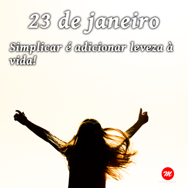 Mensagem de 23 de janeiro