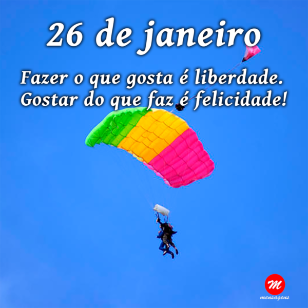 Mensagem de 26 de janeiro