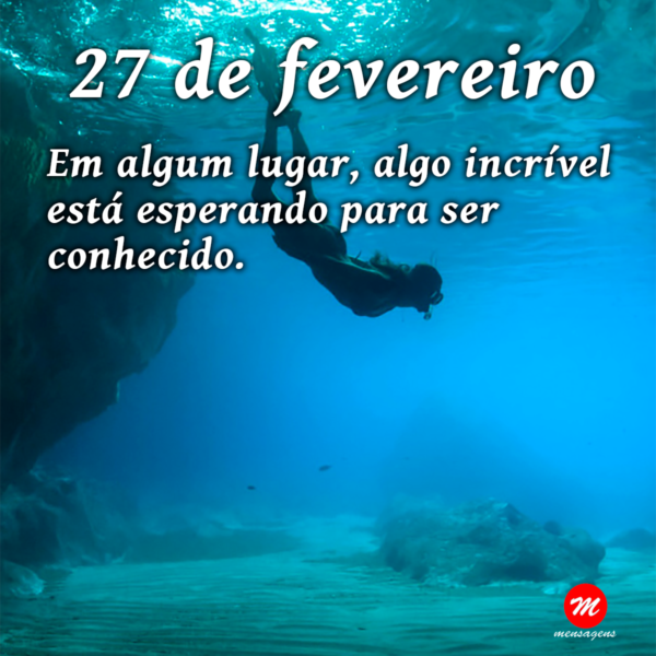 Mensagem de 27 de fevereiro