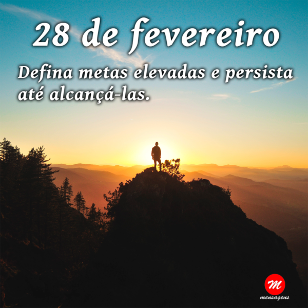 Mensagem de 28 de fevereiro