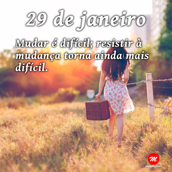 Mensagem de 29 de janeiro