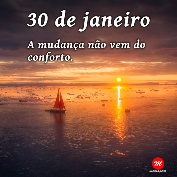 Mensagem de 30 de janeiro