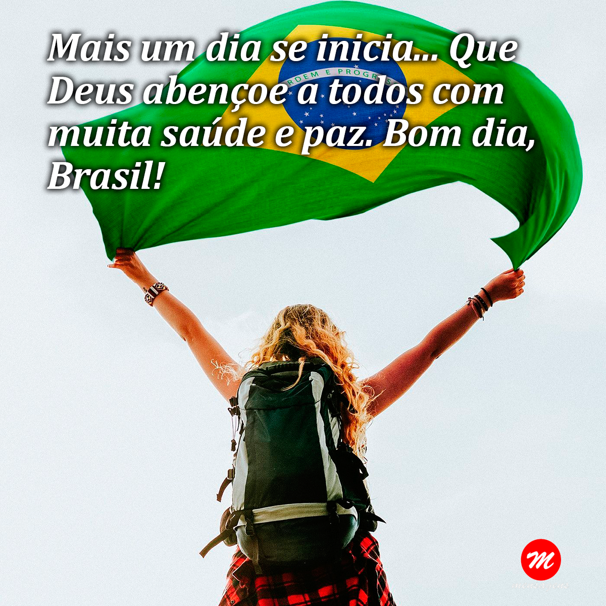 Mensagem de bom dia bandeira do Brasil